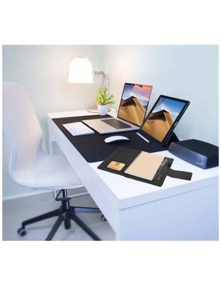 Blocco note con power bank luminoso SCX.design O16 in formato A5