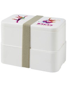 Contenitore portavivande a doppio strato MIYO da 700 + 700 ml