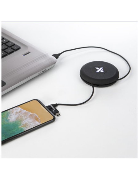 Cavo luminoso SCX.design C18 da viaggio 3-in-1