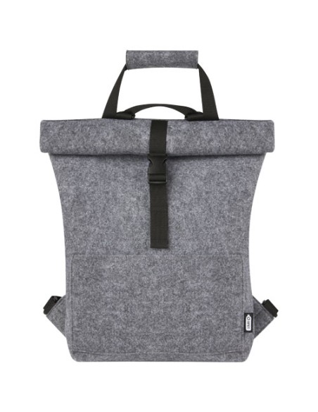 Borsa per bicicletta con chiusura arrotolabile in feltro riciclato GRS Felta - 13L