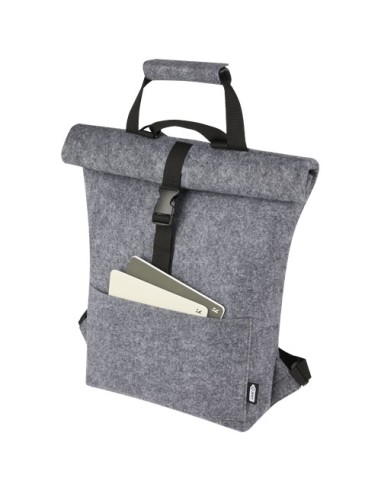 Borsa per bicicletta con chiusura arrotolabile in feltro riciclato GRS Felta - 13L