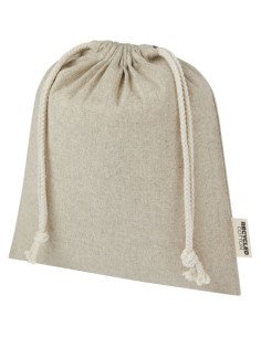 Sacchetto per confezione regalo medio in cotone riciclato 150 g/m² certificato GRS Pheebs - 1,5L