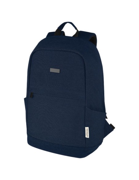 Zaino antifurto per portatile da 15,6" in canvas riciclato certificato GRS Joey - 18L