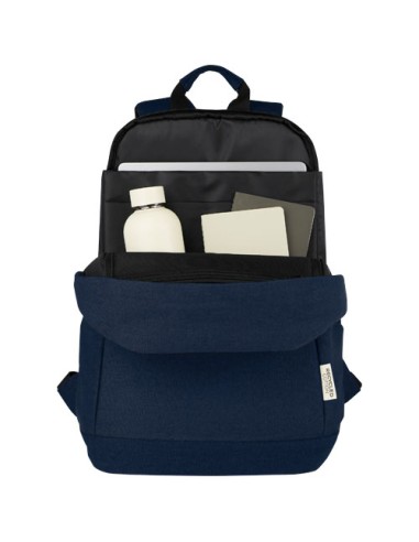 Zaino antifurto per portatile da 15,6" in canvas riciclato certificato GRS Joey - 18L