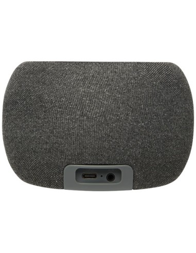 Speaker Bluetooth® con stazione di ricarica wireless in bambù/PET riciclato Ecofiber