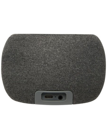 Speaker Bluetooth® con stazione di ricarica wireless in bambù/PET riciclato Ecofiber