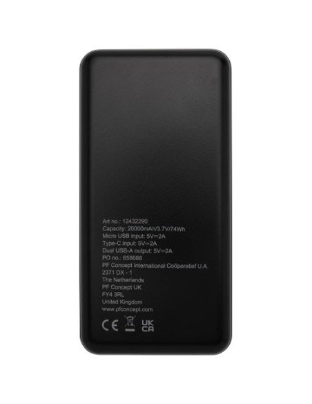 Power bank in plastica riciclata da 20.000 mAh Loop 