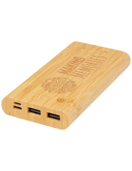 Power bank Tulda da 10,000 mAh in bambù