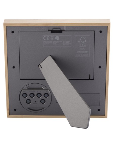 Cornice per foto in bambù con termometro Sasa