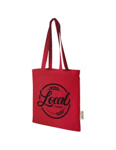 Tote bag in cotone riciclato GRS da 140 g/m2 Madras - 7L