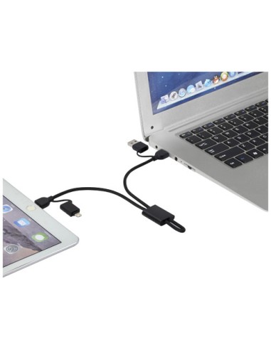 Cavo di ricarica rapida e trasferimento dati 6 in 1 in alluminio riciclato RCS da 45 W Connect