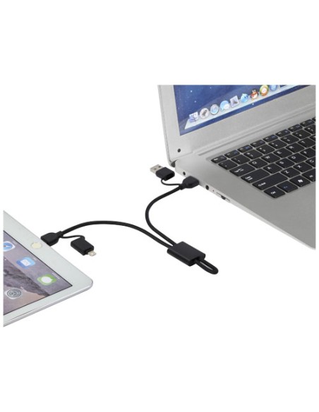 Cavo di ricarica rapida e trasferimento dati 6 in 1 in alluminio riciclato RCS da 45 W Connect