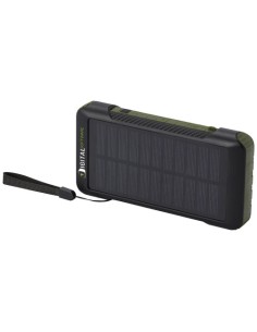 Power bank a dinamo solare in plastica riciclata RCS da 10.000 mAh Soldy 