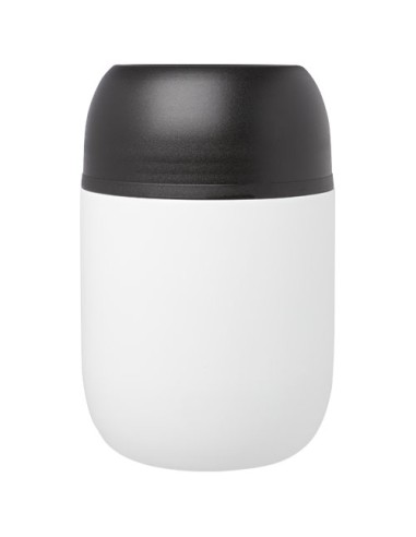 Portavivande in acciaio inossidabile riciclato a doppia parete da 480 ml con cucchiaio pieghevole Supo