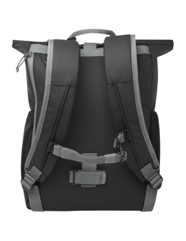 Borsa roll-top per bicicletta impermeabile in materiale riciclato certificato GRS per portatile da 15" Aqua