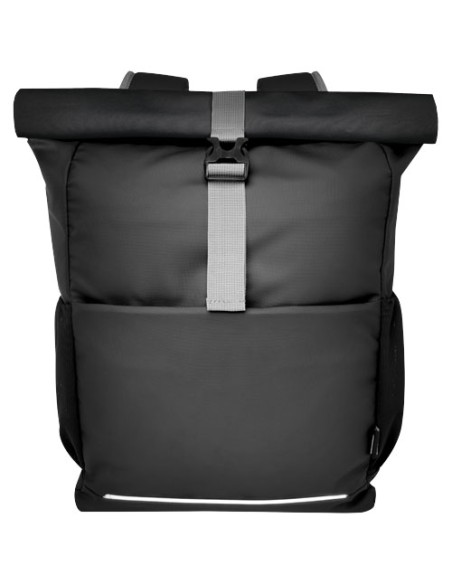 Borsa roll-top per bicicletta impermeabile in materiale riciclato certificato GRS per portatile da 15" Aqua