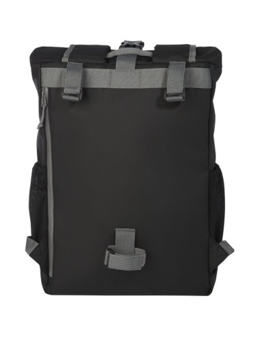 Borsa roll-top per bicicletta impermeabile in materiale riciclato certificato GRS per portatile da 15" Aqua