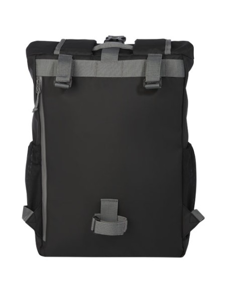 Borsa roll-top per bicicletta impermeabile in materiale riciclato certificato GRS per portatile da 15" Aqua