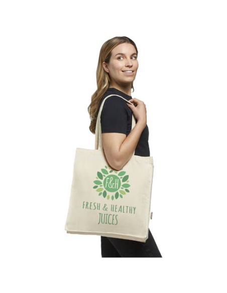 Tote bag in tessuto riciclato da 220 g/m² certificato GRS Odessa - 13L