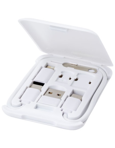 Cavo di ricarica modulare in plastica riciclata con supporto per telefono Savvy