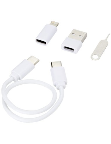 Cavo di ricarica modulare in plastica riciclata con supporto per telefono Savvy