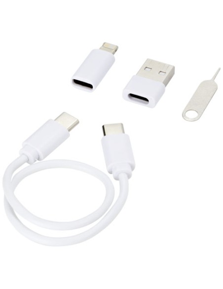 Cavo di ricarica modulare in plastica riciclata con supporto per telefono Savvy