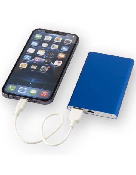 Power bank in alluminio riciclato da 4000 mAh tipo C Pep 