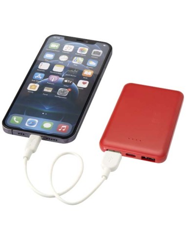 Power bank da 5000 mAh di Tipo C in plastica riciclata Asama