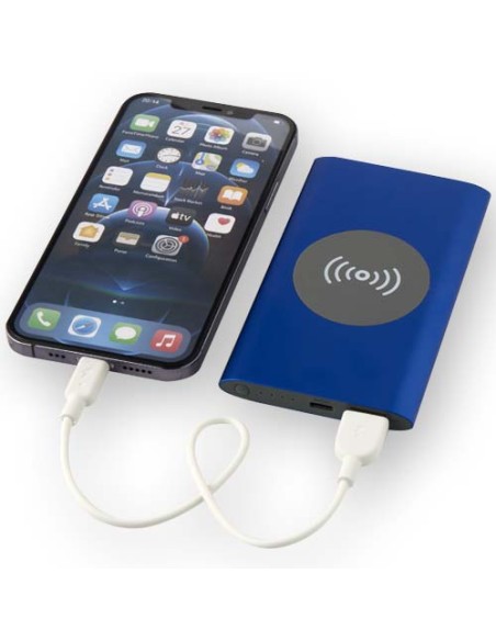Power bank wireless da 4000 mAh Type C in alluminio riciclato Juice 