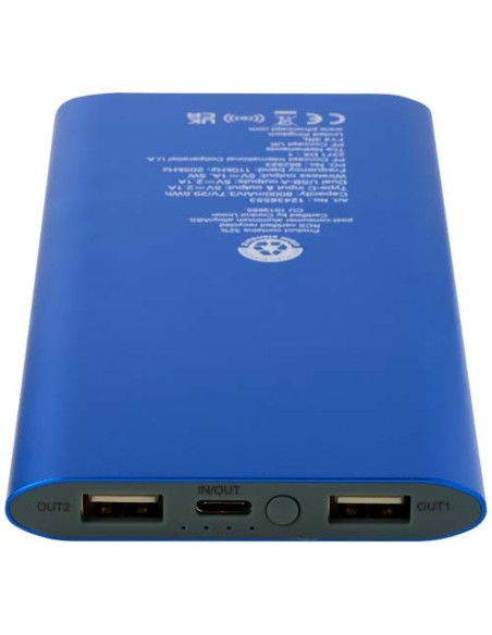 Power bank wireless da 8000 mAh Type C in alluminio riciclato Juice