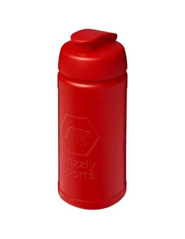 Borraccia sportiva in materiale riciclato con coperchio a scatto da 500 ml Baseline Rise