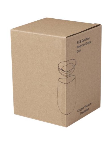 Tazza con isolamento termico in rame da 350 ml certificato RCS Corzo