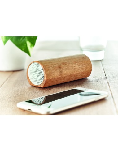 Speaker in bamboo