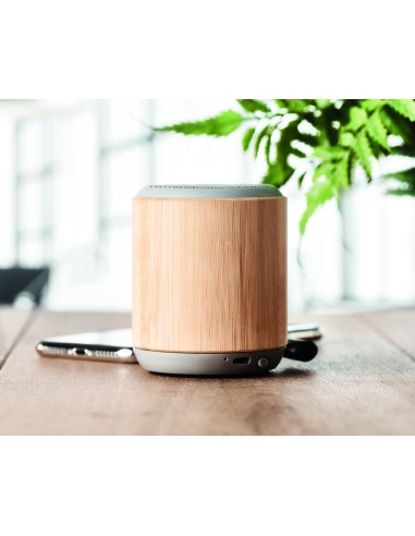 Speaker in bamboo senza fili
