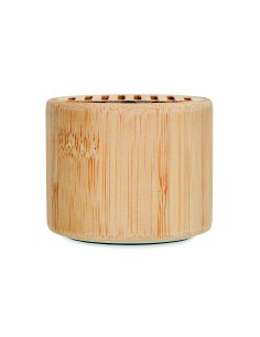 Speaker wireless tondo in bambù