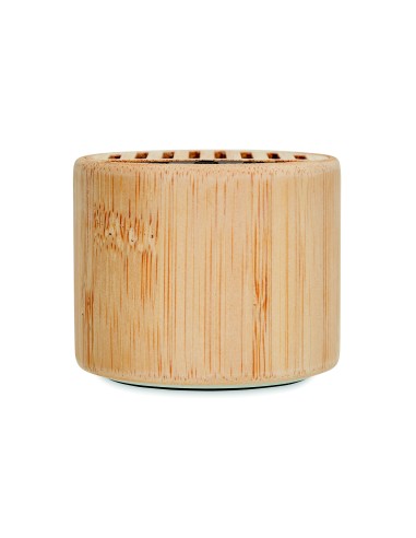 Speaker wireless tondo in bambù