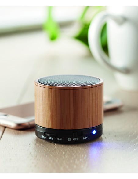 Speaker wireless in bamboo