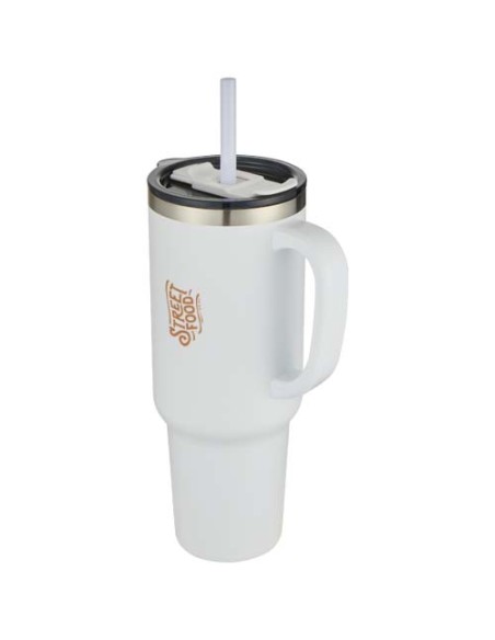 Tazza con isolamento sottovuoto in rame a doppia parete certificata RCS con cannuccia da 1200 ml Sydney