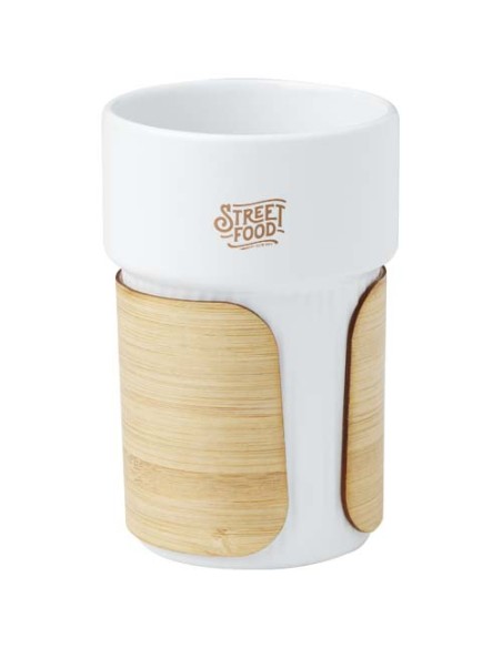 Bicchiere con custodia in bambù da 340 ml Fika