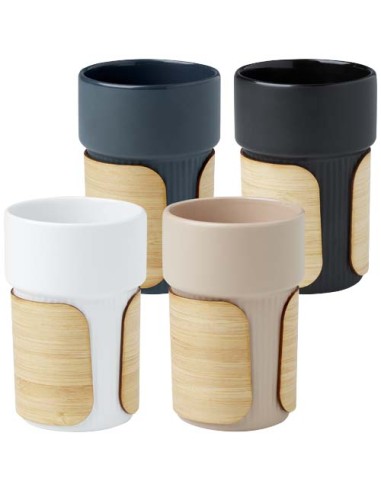 Bicchiere con custodia in bambù da 340 ml Fika