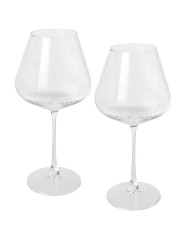 Set da 2 bicchieri da vino in vetro Rosso 