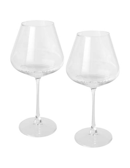 Set da 2 bicchieri da vino in vetro Rosso 