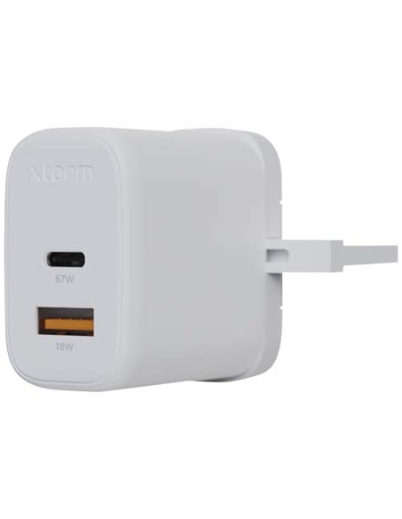 Caricabatterie da parete da 67 W con spina UK Xtorm XEC067G GaN² Ultra 