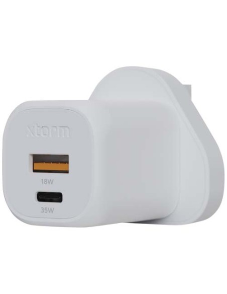 Caricabatterie da parete 35 W con spina UK Xtorm XEC035 GaN² Ultra