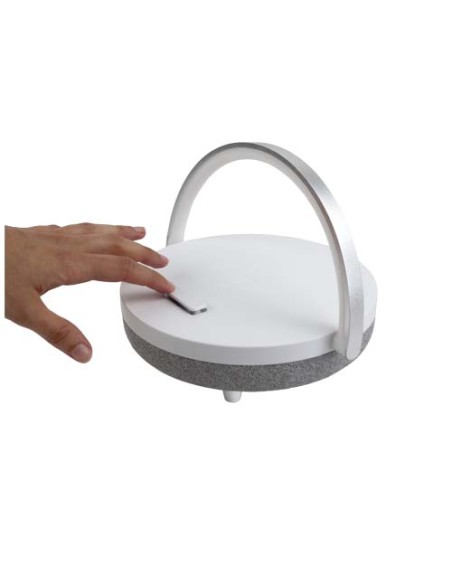 Speaker Bluetooth® 4 in 1 da 10 W con luce LED e base di ricarica wireless Prixton