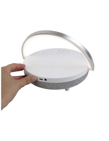 Speaker Bluetooth® 4 in 1 da 10 W con luce LED e base di ricarica wireless Prixton