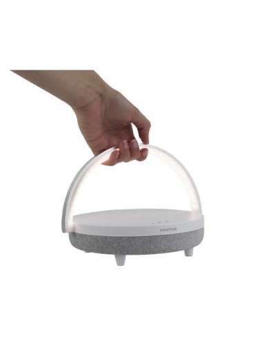 Speaker Bluetooth® 4 in 1 da 10 W con luce LED e base di ricarica wireless Prixton