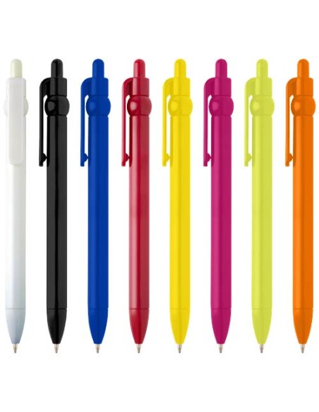 Penna a sfera in plastica riciclata Fidget (inchiostro nero)