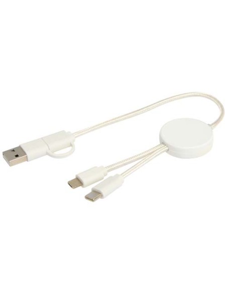 Cavo 5-in-1 in plastica riciclata da 30 cm per la sincronizzazione dei dati e la ricarica rapida da 27 W Citala