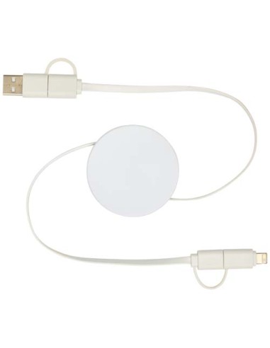 Cavo 5-in-1 in plastica riciclata retrattile da 90 cm per la sincronizzazione dei dati e la ricarica rapida da 40 W Citala